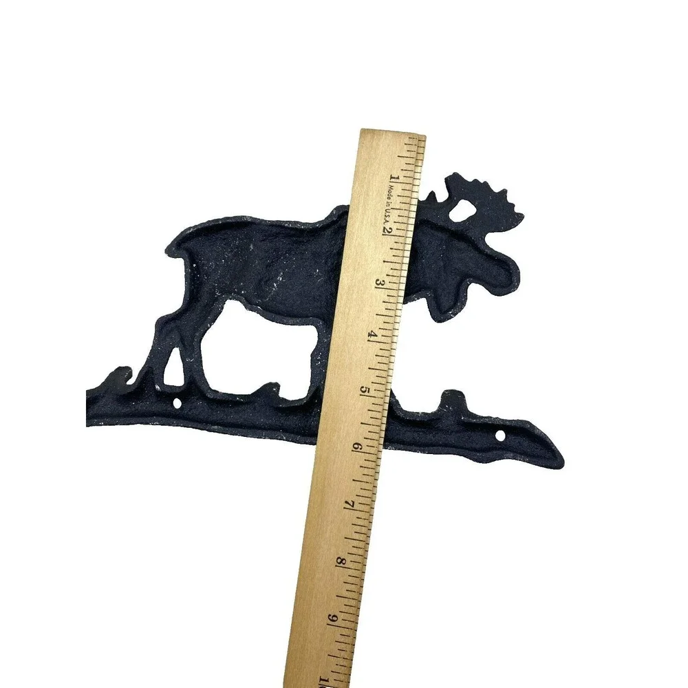 Moose Key Rack Wall Hook Home Decor Cabin Cast‎ Iron Rustic